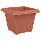 Kwadratowa doniczka na kwiaty 6 pcs Czerwony ceglasty