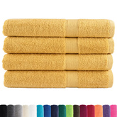 Ręczniki premium, SOLUND, 4 szt., złote, 100x200 cm, 600 g/m?