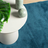vidaXL Dywan OVIEDO z krótkim włosiem, turkusowy, 240x240 cm