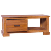 vidaXL Szafka pod TV, 90 x 50 x 37 cm, lite drewno tekowe
