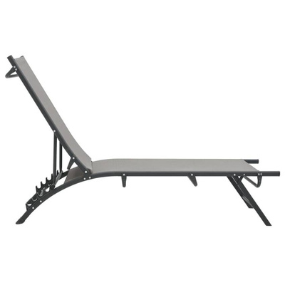 vidaXL Leżaki, 2 szt., textilene i stal