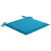 vidaXL Składane krzesła ogrodowe z poduszkami, 6 szt., drewno tekowe