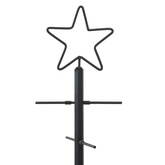 Metalowa choinka świąteczna z podstawą Czarny 89 cm