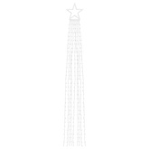 Lampki choinkowe, 320 LED, zimne białe światło, 375 cm