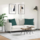 Poduszki na sofę 2 pcs Ciemna zieleń 70 x 50 cm tkanina