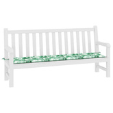 Poduszka na ławkę Materiał Oxford Wzór liścia 200 x 50 x 3 cm