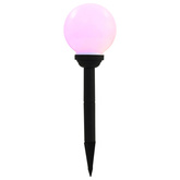 Kuliste lampy solarne do ogrodu, 4 szt., LED, 15 cm, RGB