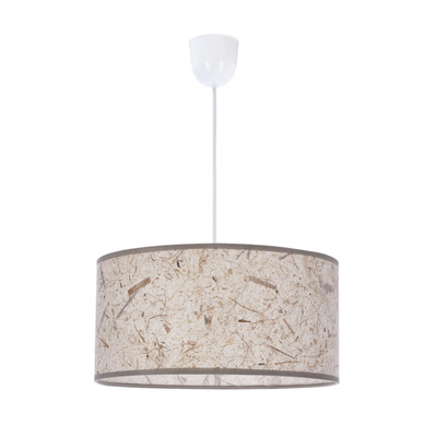 Lampa wisząca z abażurem Papirus beżowa do salonu i sypialni