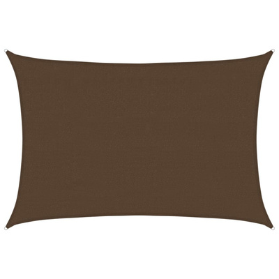 Żagiel przeciwsłoneczny, 160 g/m?, brązowy, 4x6 m, HDPE