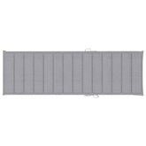 vidaXL Leżak z poduszką, lite drewno akacjowe i stal galwanizowana