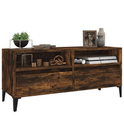 vidaXL Szafka pod TV, przydymiony dąb, 100x34,5x44,5 cm wariant 5