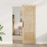 Drzwi przesuwne Naturalne i białe 73,5 x 211 cm