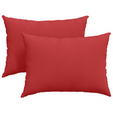 Poduszki na sofę 2 pcs Czerwony 70 x 50 cm tkanina