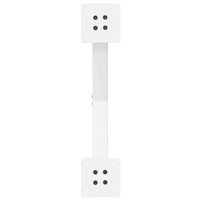 Nogi do stolika kawowego w kształcie litery X 2 szt. Białe 60x(30-31) cm Stal