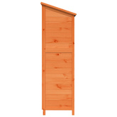 Shed ogrodowy brązowy 59 x 56 x 176 cm Drewno Świerkowe