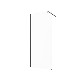 Kabina walk-in ii 90x200cm transp 8mm shiny-glass czarny AK-32-191-S Invena