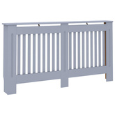 Osłona na kaloryfer, antracytowa, 152x19x81,5 cm, MDF