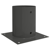 Okrągły kotwicy gruntowej 12 pcs antracytowy 18 x 18 x 15 cm