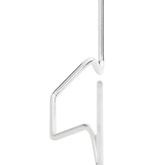 Spinki do szklarni, 100 szt., w kształcie W, stal galwanizowana