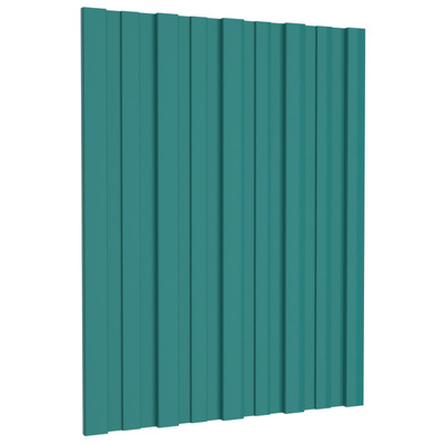 Panel dachowy 36 pcs zielony 60 x 45 cm Stal galwanizowana