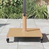 Podstawa do parasola Jasne drewno 45 x 45 x 31,5 cm
