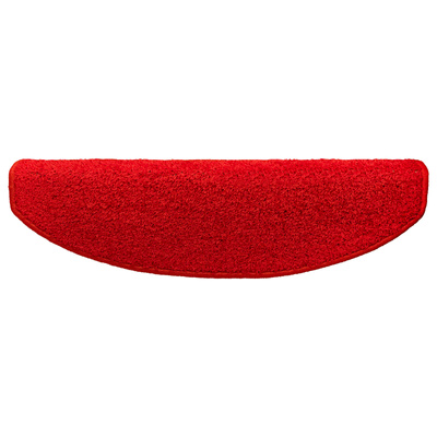 Samoprzylepne maty na schody 15 pcs czerwony 80 x 24,5 x 3,5 cm