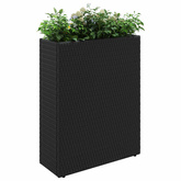 Wysoki Doniczka Czarny 55 x 22 x 70 cm polirattan