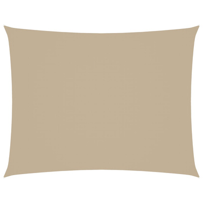 Prostokątny żagiel ogrodowy, tkanina Oxford, 2,5x4 m, beżowy