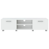 vidaXL Szafka pod TV, biała, 140x40x35 cm materiał drewnopochodny