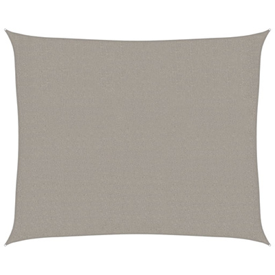 Żagiel przeciwsłoneczny, 160 g/m², jasnoszary, 2,5x3 m, HDPE
