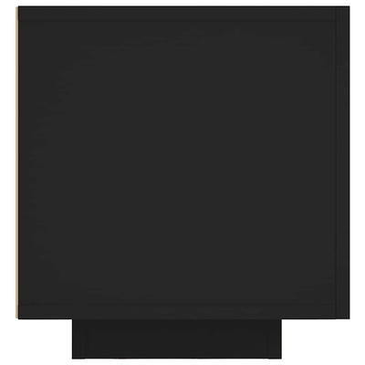 Szafka TV z oświetleniem LED, czarna, 160x35x40 cm