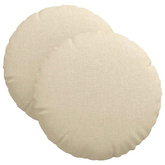 Poduszki na siedziska 2 pcs Kremowy ?40 x 13 cm tkanina