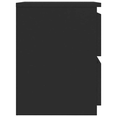 Szafki nocne 2 szt., czarne 30x30x40 cm materiał drewnopochodny