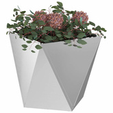 Donica Srebrny 50 x 50 x 50 cm Stal Galwanizowana