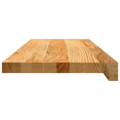 Stopnie schodowe, 2 szt. brązowe 70x30x2cm lite drewno dębowe