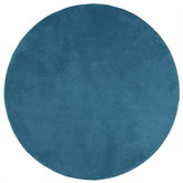 vidaXL Dywan OVIEDO z krótkim włosiem, turkusowy, Ø 100 cm