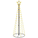 vidaXL Choinka stożkowa, 108 ciepłych białych LED, 70x180 cm