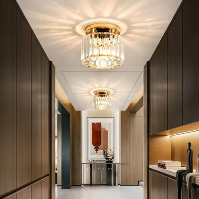 Lampa sufitowa Abigali Cristal E27 złoty