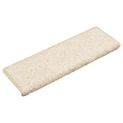 Maty na schody 10 szt. 65x21x4 cm Białe prostokątne krawędzie