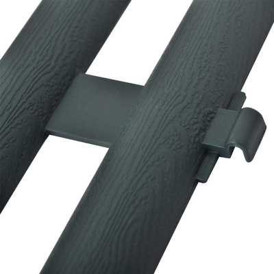 Obrzeża ogrodowe, 17 szt., 10 m, zielone