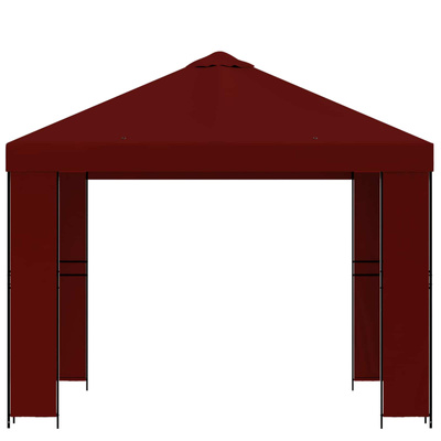 Altana 3 x 3 m bordowy Poliester i Stal 190 gsm