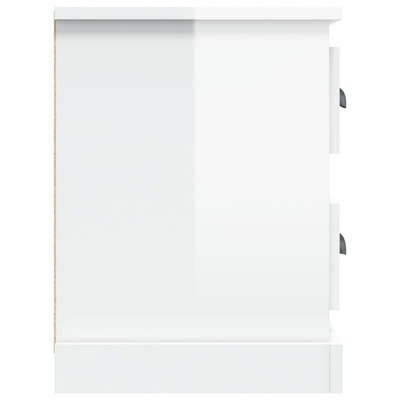 vidaXL Szafka pod TV, wysoki połysk, biała, 102x35,5x47,5 cm
