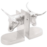 Podpórki do książek 2 pcs Srebrny 21,5 x 15,5 x 20 cm Aluminium