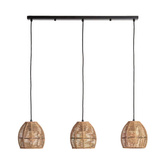 Lampa Wisząca Bohp z Plecionego Papieru Abruzzo Francesca 3xE27