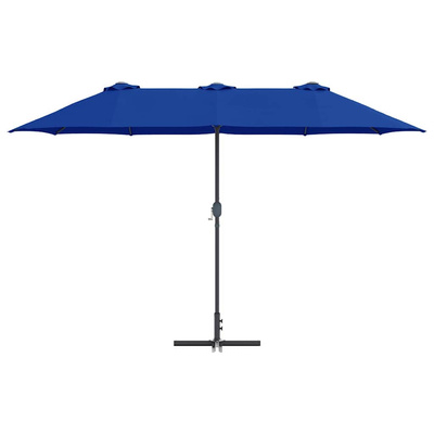 Parasolka ogrodowa 370 x 197 x 239 cm Poliester i aluminium