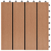 Płytka Tarasowa 11 pcs Drewno tekowe 30 x 30 cm