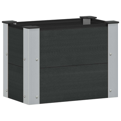 Podniesiona rabata ogrodowa Czarny 50 x 30 x 36 cm