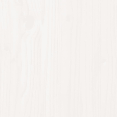 Rama łóżka, biała, 140x200 cm, lite drewno sosnowe