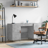 vidaXL Biurko, szarość betonu, 140x50x75 cm, materiał drewnopochodny model standard