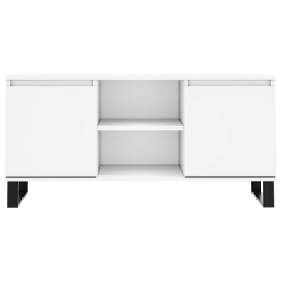 vidaXL Szafka pod TV, biała, 104x35x50 cm, materiał drewnopochodny model standard